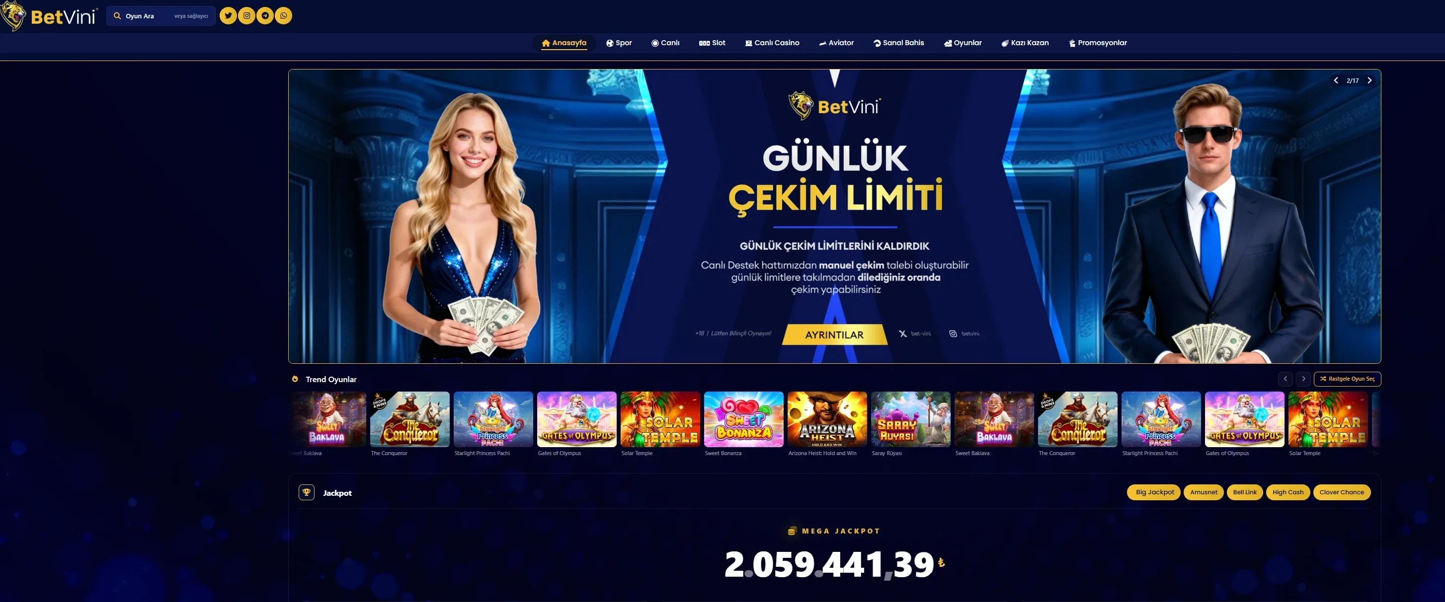 Betvini ekran görüntüsü